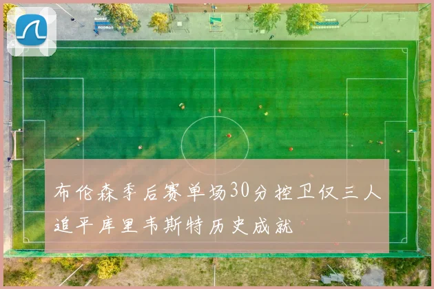 布伦森季后赛单场30分控卫仅三人追平库里韦斯特历史成就